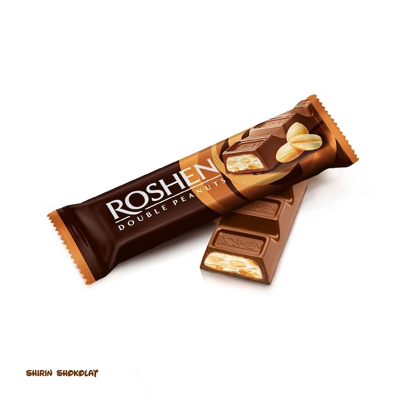4823077639920 شکلات شیری مغزدار روشن Roshen در 3 طعم وزن 29 گرم