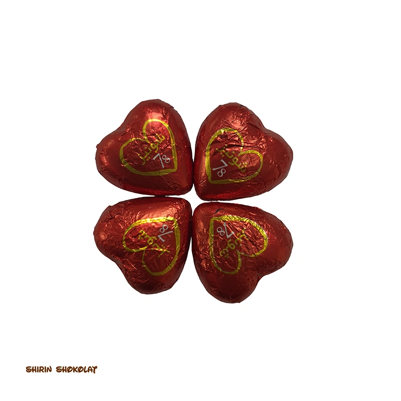 shoniz-A02 شکلات قلبی تلخ 78% شونیز Shoniz پک 250 گرم