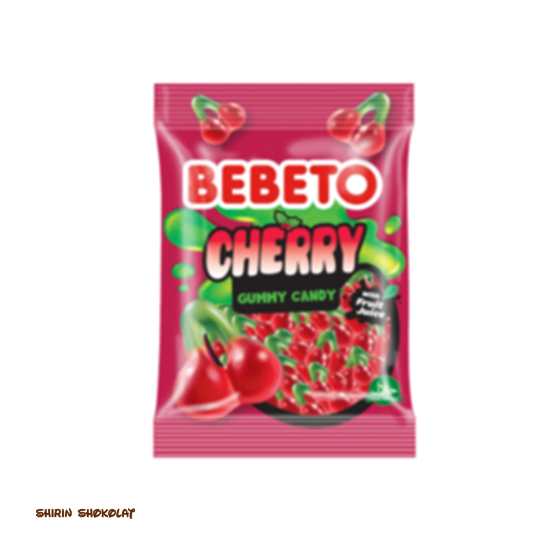 8690146145875 پاستیل ببتو BEBETO مدل CHERRY گیلاس 80 گرمی