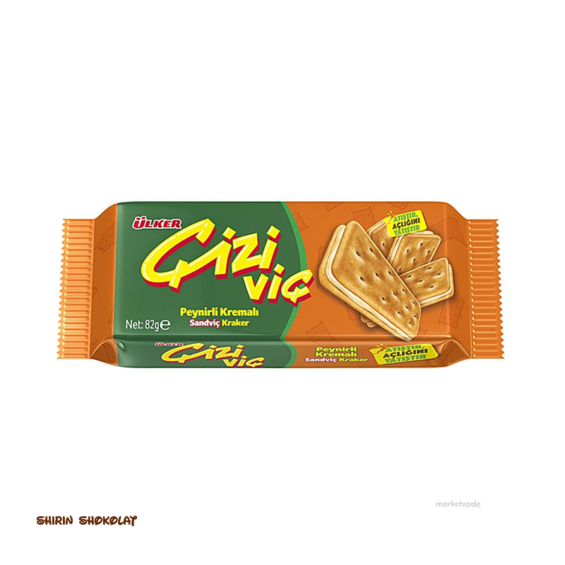 ULKER CIZI peynirli kremali sandvic kraker